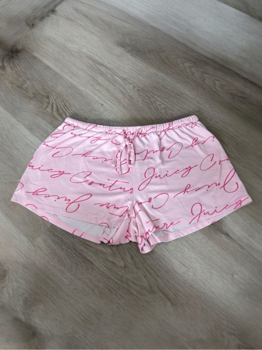 Juicy Couture Pink Sleep Shorts Women’s Small Y2K Lounge Pajama Elastic Waist
